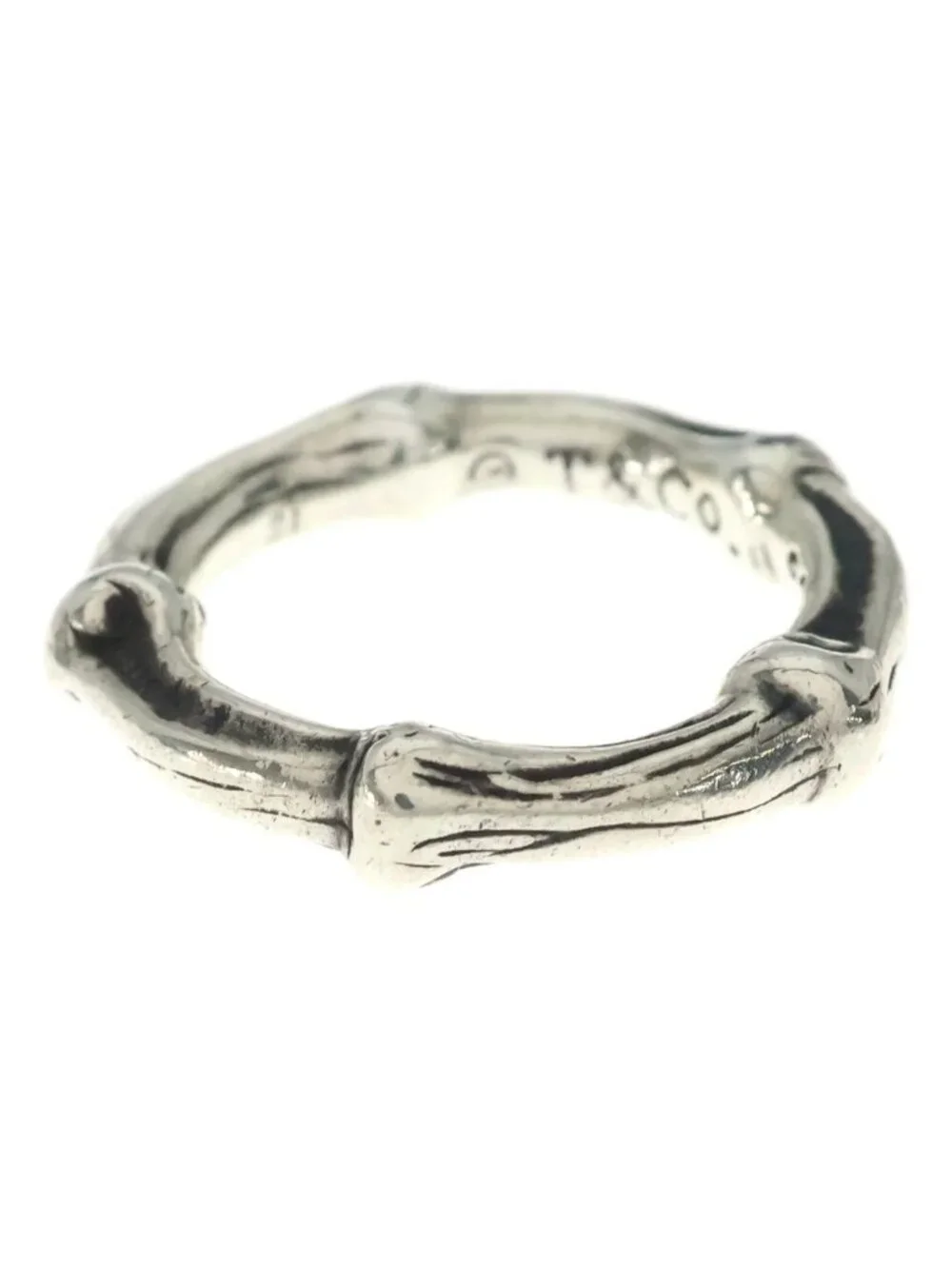 Tiffany & Co Vintage Bamboo Ring Silver